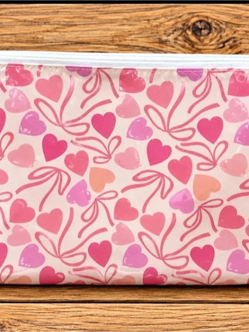 Pink Floral Cosmetic Pouch